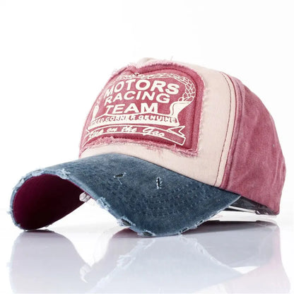Multicolor Letter Patchwork Baseball Cap
