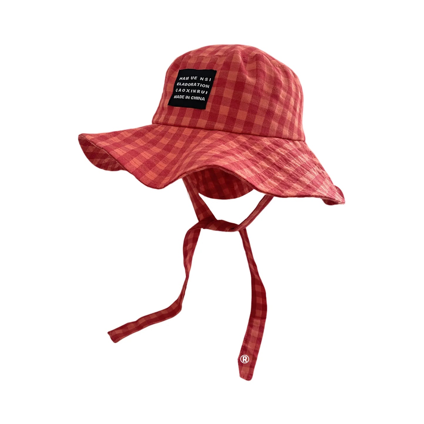Breathable Grid Strap Summer Bucket Hat