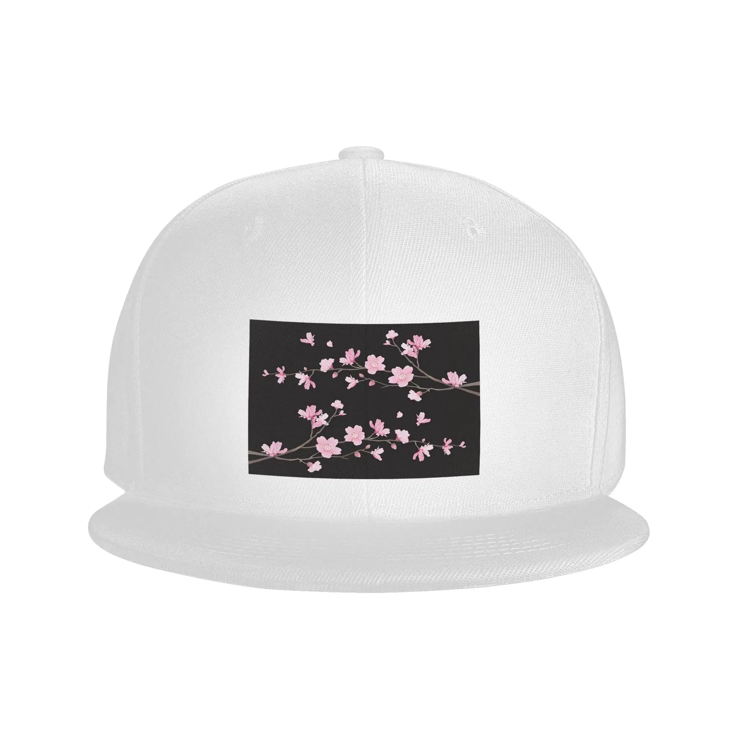 Cherry Blossom Floral Plant Pattern Snapback Cap