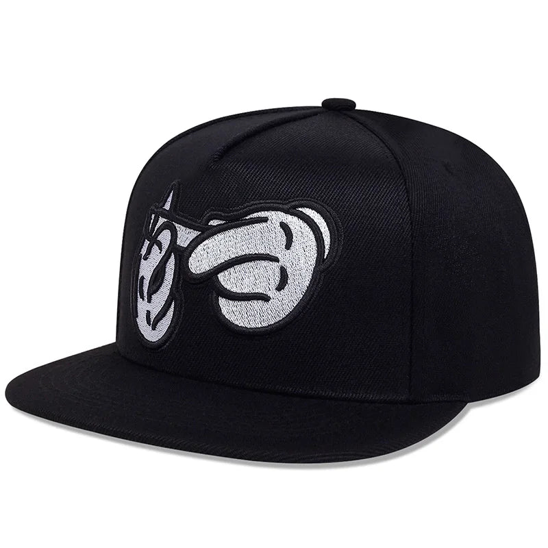 Cartoon Embroidered Unisex Sport Snapback Cap