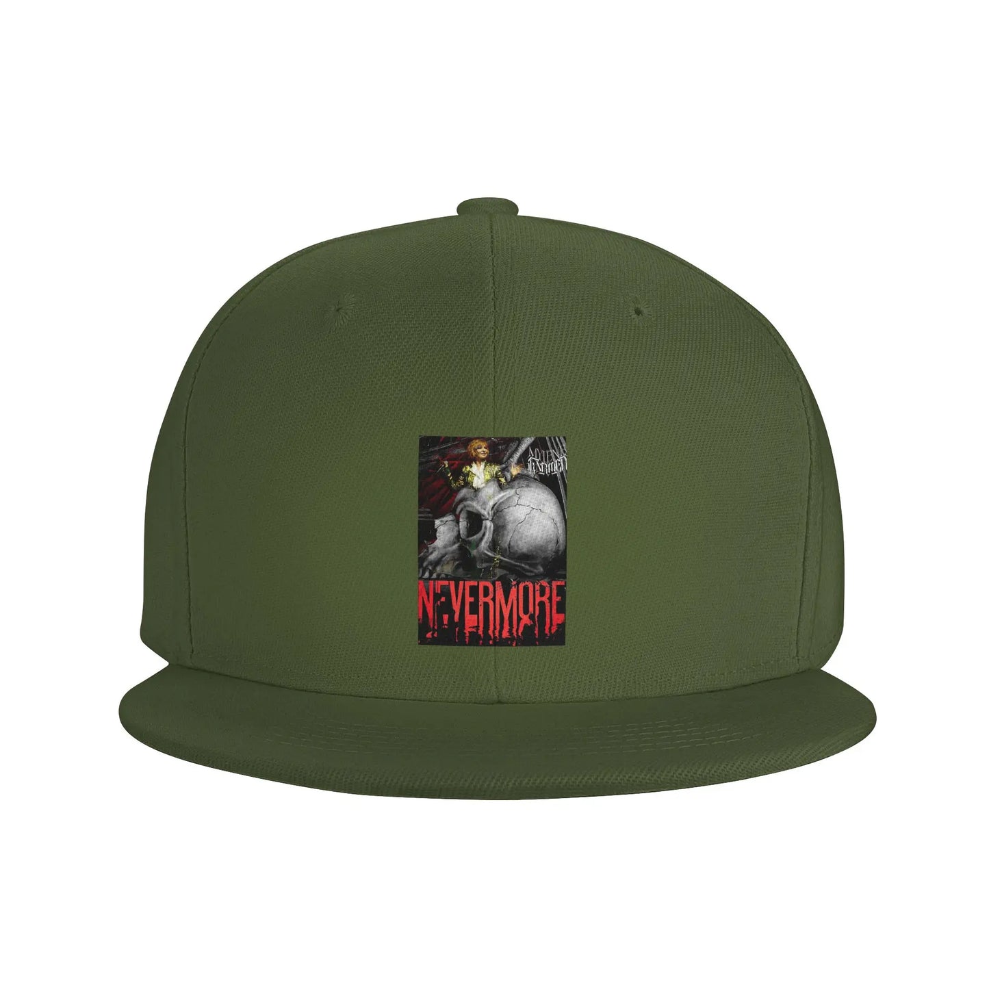 Nevermore Skeleton Mylene Farmer Gothic Graphic Snapback Cap