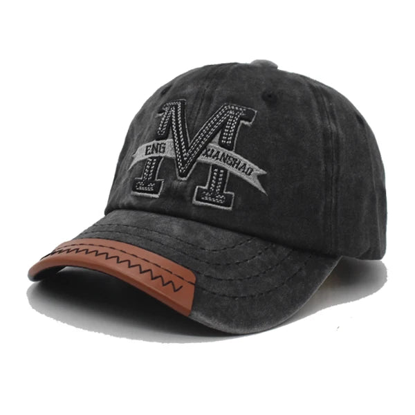 Unisex Vintage Cotton Adjustable Trucker Baseball Cap