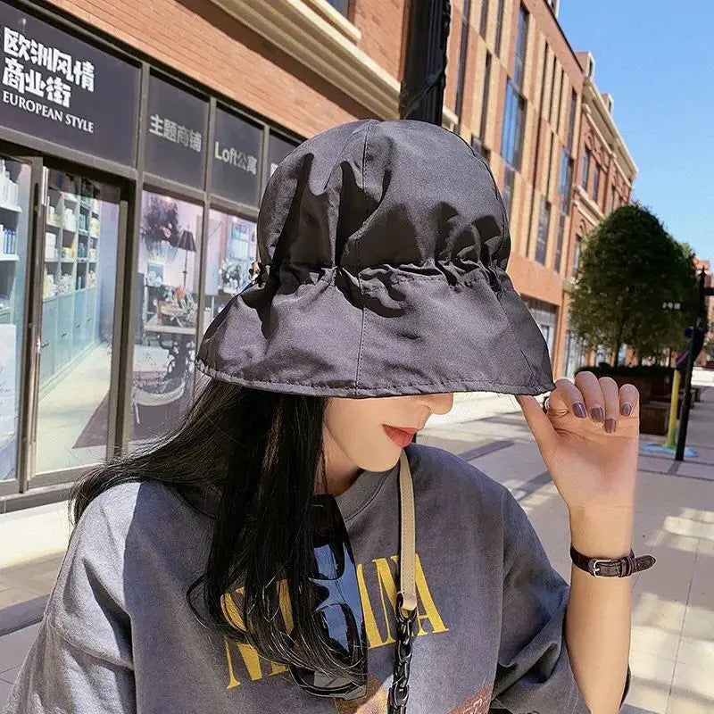 Quick-Dry Summer Bucket Hat Women UV Protection