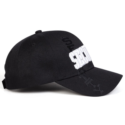 Unisex SECURITY Letter Embroidery Baseball Caps