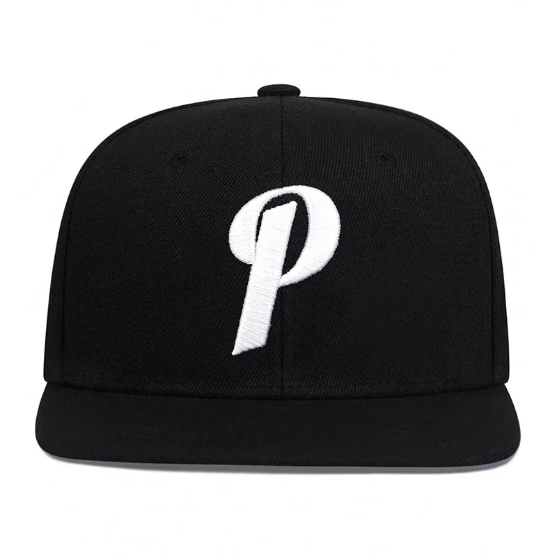 Unisex P Embroidered Hip Hop Baseball Cap