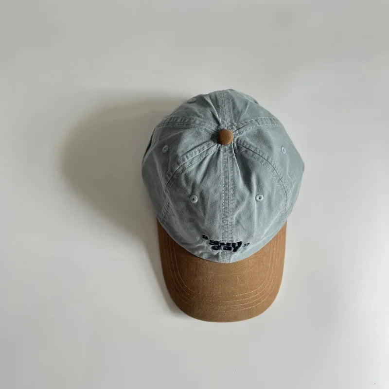 Sun Day Letter Embroidered Cotton Snapback Baseball Hat