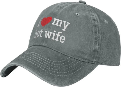 I Love My Hot Wife Graphic Baseball Cap