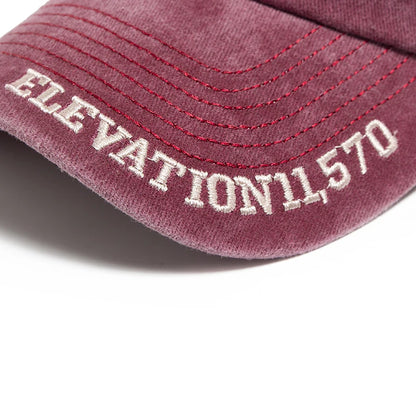 VAIL Letter Embroidered Cotton Soft Top Baseball Cap