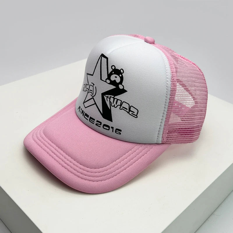 Tiger Letter Print Mesh Baseball Cap