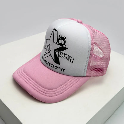 Tiger Letter Print Mesh Baseball Cap