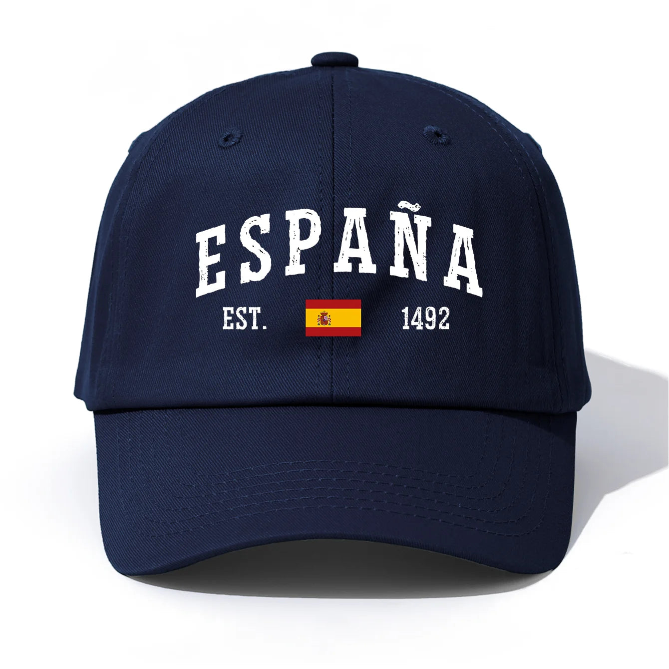 Espana Print Washed Retro Baseball Cap