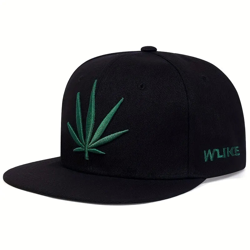 Unisex Plant Embroidery Hip-hop Hats