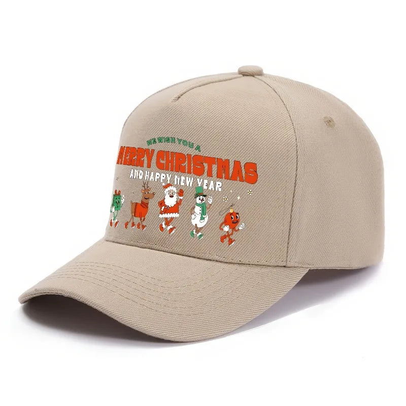 Festive Christmas Warm Adjustable Baseball Cap