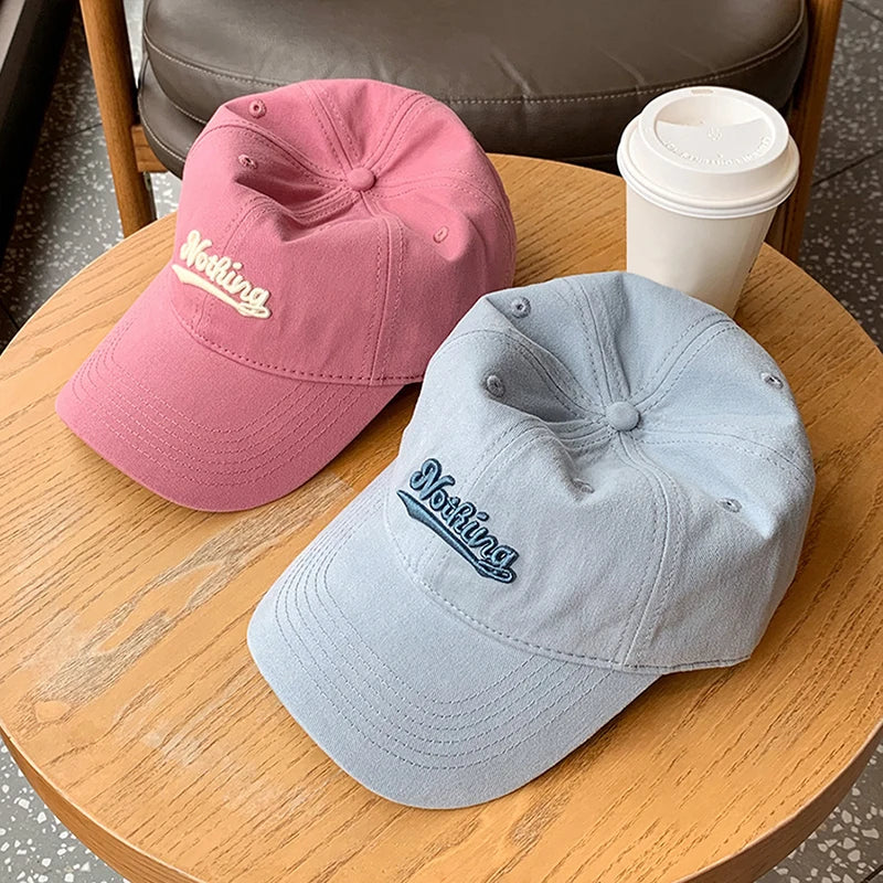 RICYGVM Letter Embroidery Baseball Hat Unisex