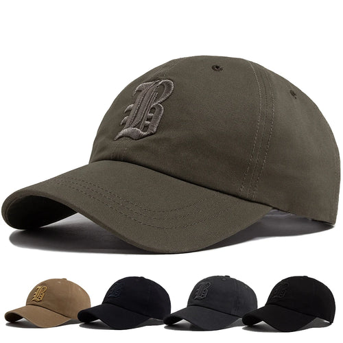 Letter Embroidered Cotton Trucker Baseball Cap