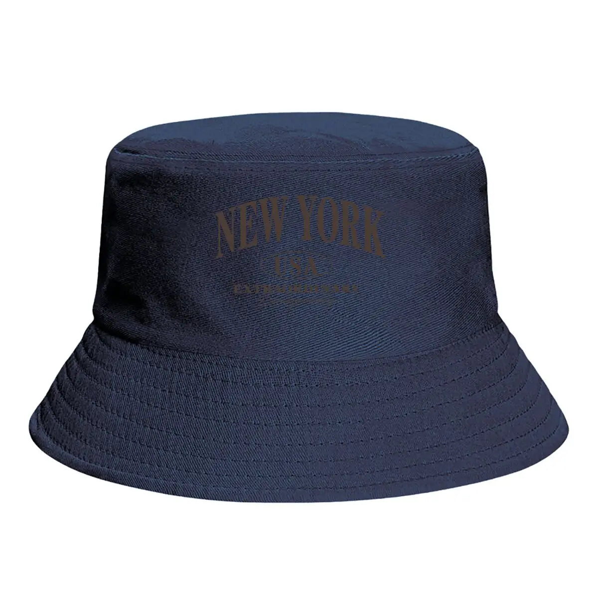 New York Text Classic Minimalist Winter Style Bucket Hat