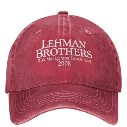 Lehman Brothers Embroidery Vintage Trucker Cap Unisex