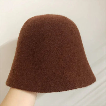 Japanese Wool Vintage Warm Bucket Hat