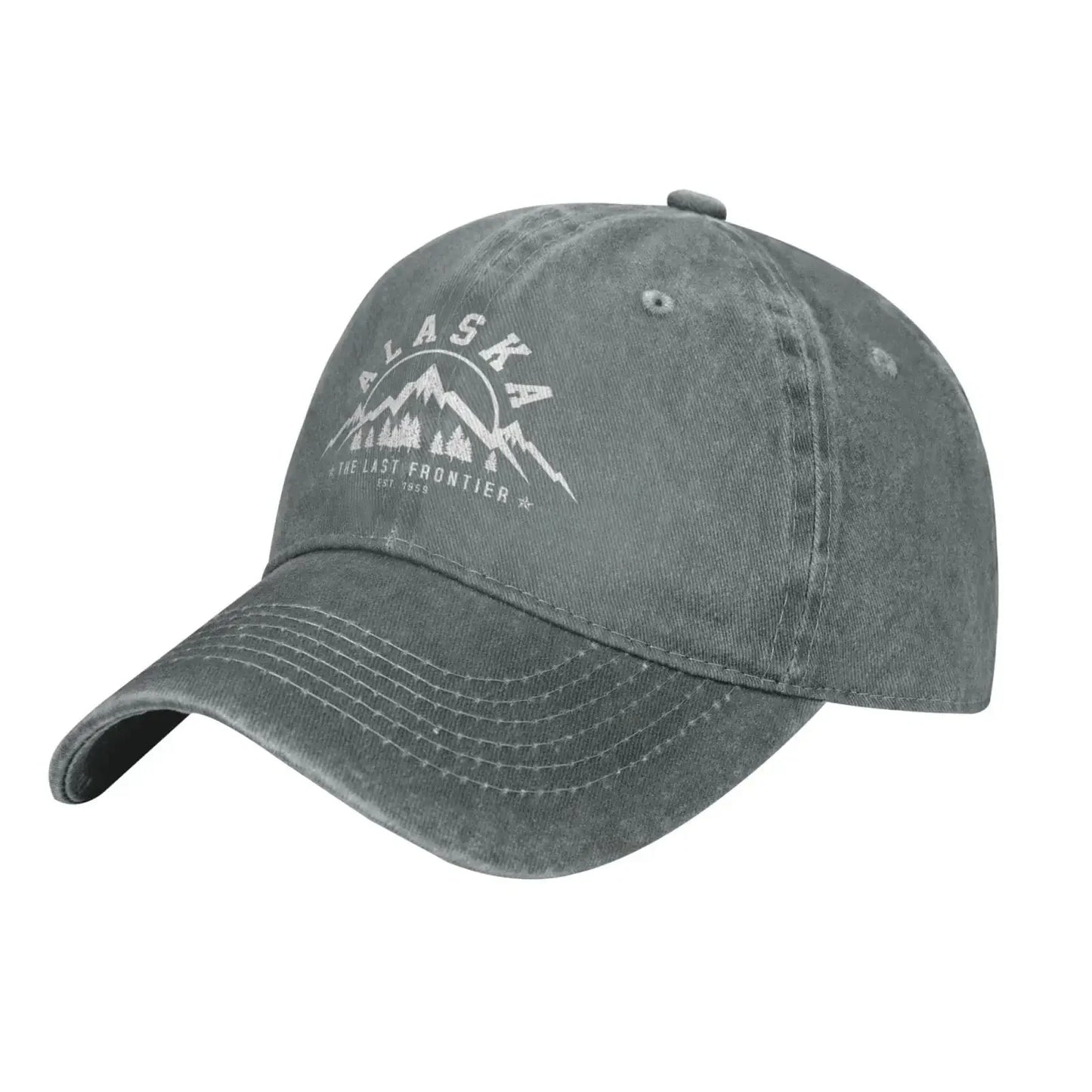 Alaska Est 1959 Mountains Baseball Cap