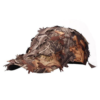 3D Leaf Camo Tactical Hunting Cap