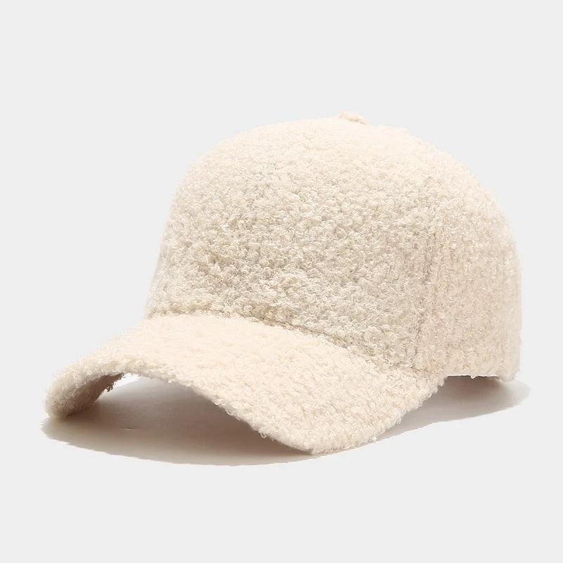 Plush Solid Color Hip Hop Snapback Cap
