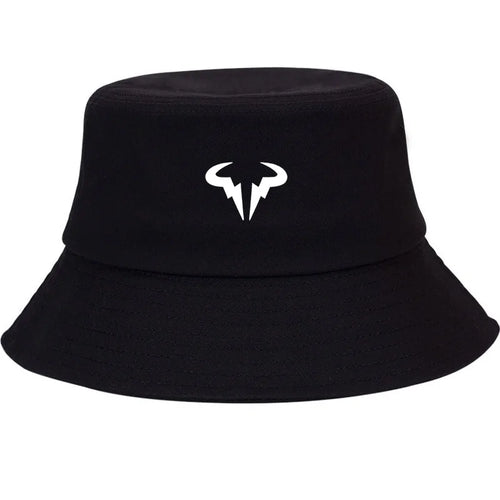 Bull Horn Design Cotton Wide Brim Bucket Hat