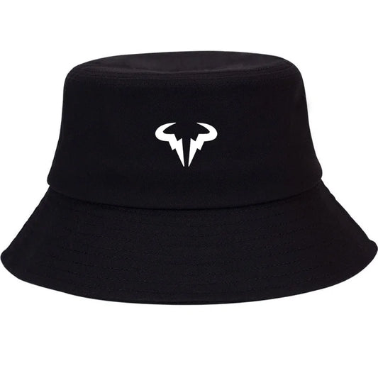 Bull Horn Design Cotton Wide Brim Bucket Hat