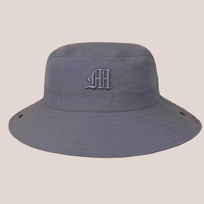 Simple Solid Foldable Big Brim Bucket Hat