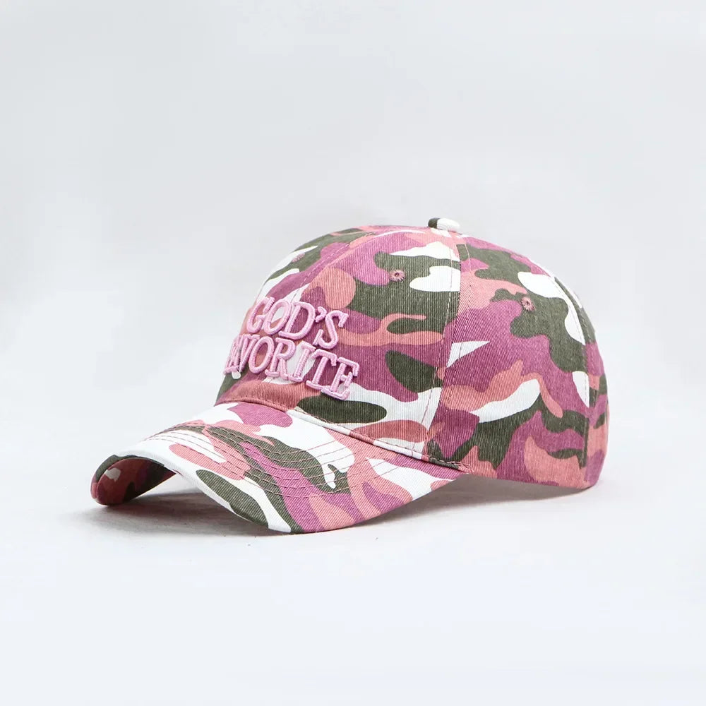 Women's Camo 3D Embroidery Baseball Cap