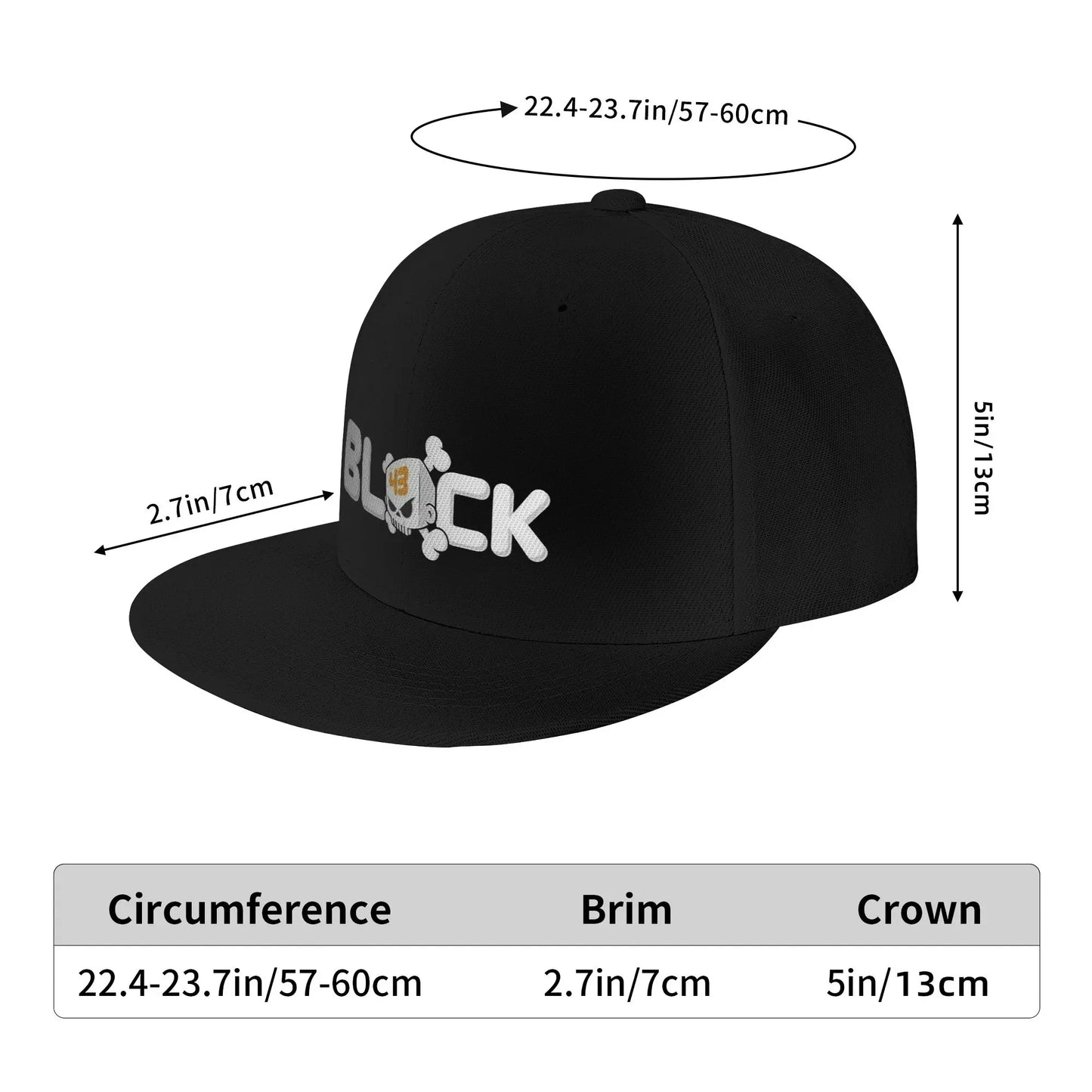 Ken Block Acrylic Skull Snapback Cap
