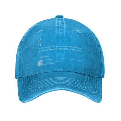 Blue Screen Of Death Casual Trucker Baseball Cap
