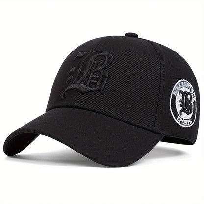 Unisex Gothic FLB Letter Embroidery Casual Baseball Cap