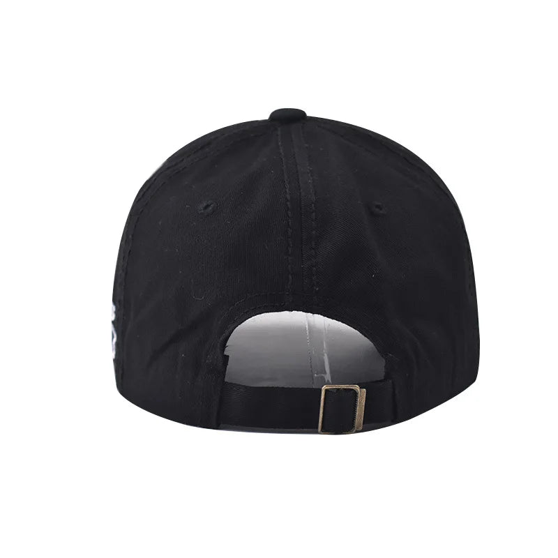 Unisex Cotton Washed Vintage Letter Baseball Cap