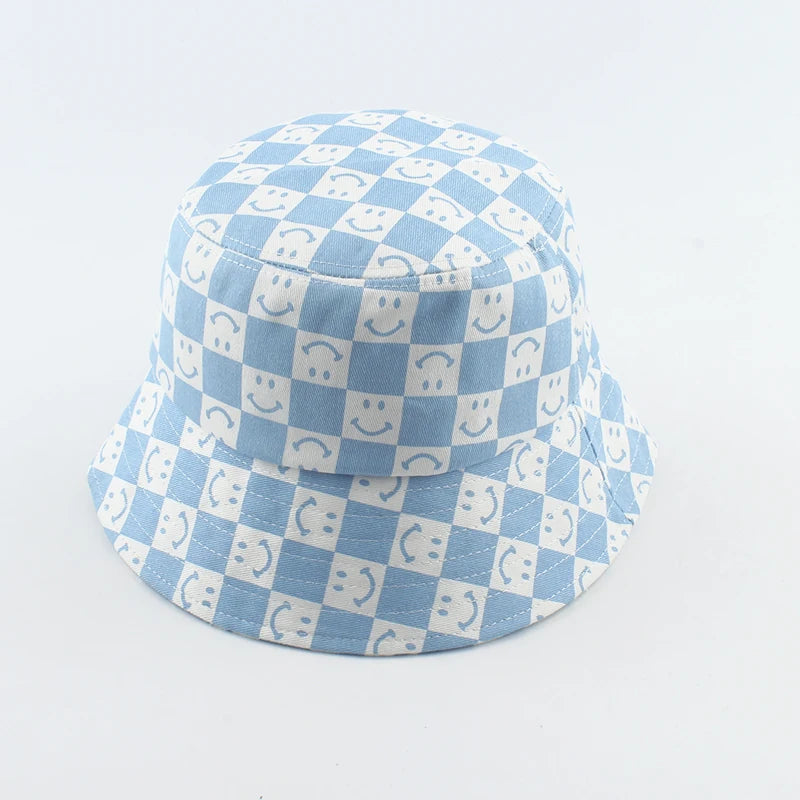 Kids Cotton Cartoon UV Sun Bucket Hat