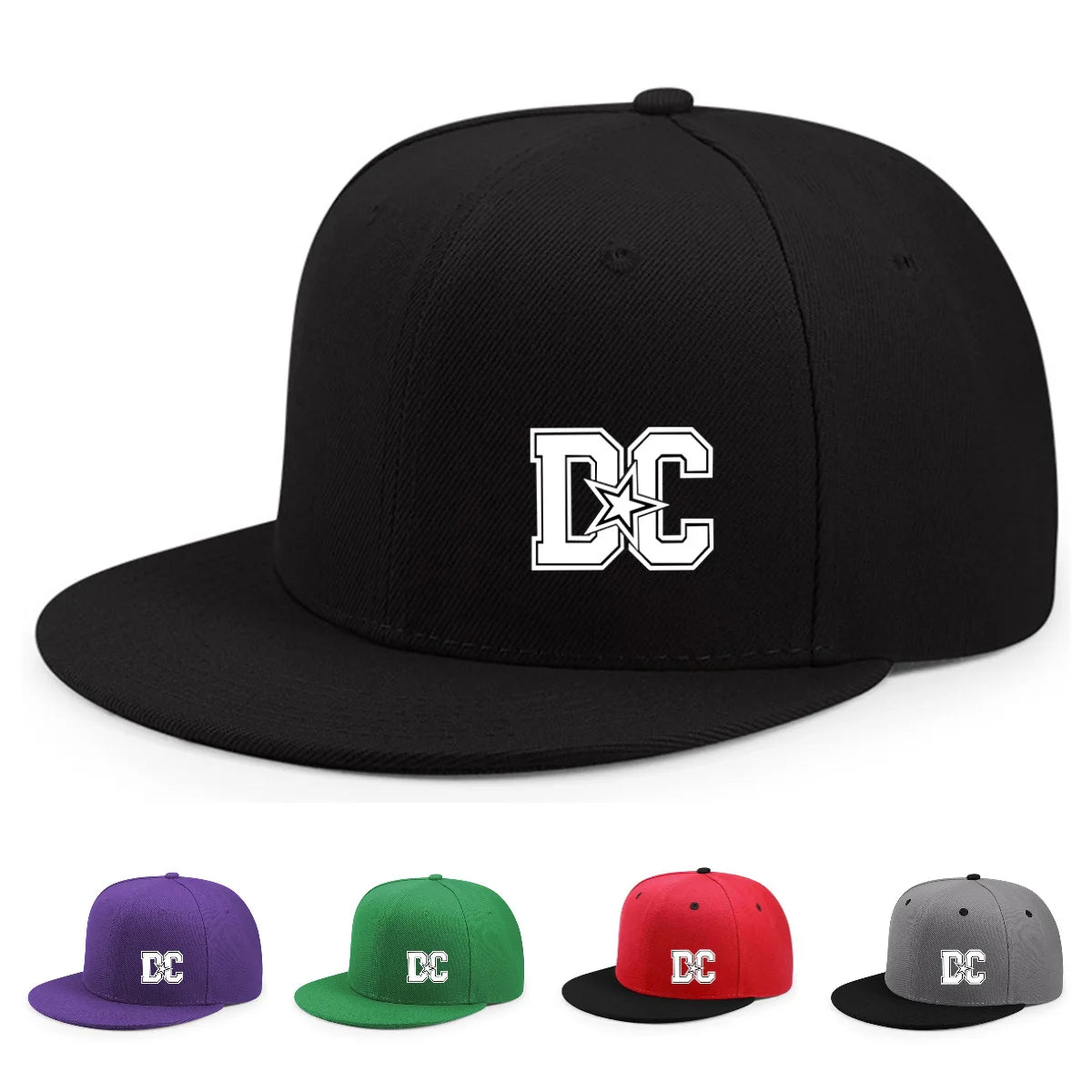 Unisex Letter Print Hip Hop Snapback Cap