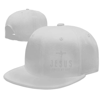 Jesus Saved My Life Cross Snapback Cap