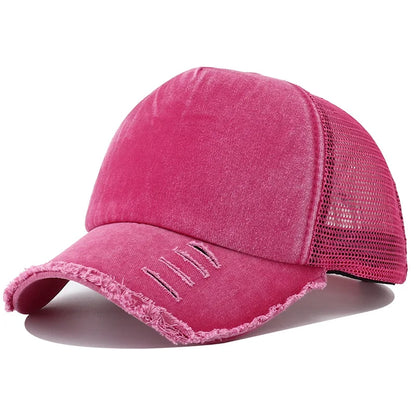 Washed Retro Hip Hop Snapback Cap