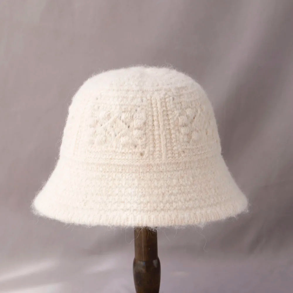 Korean Vintage Wool Bucket Hat