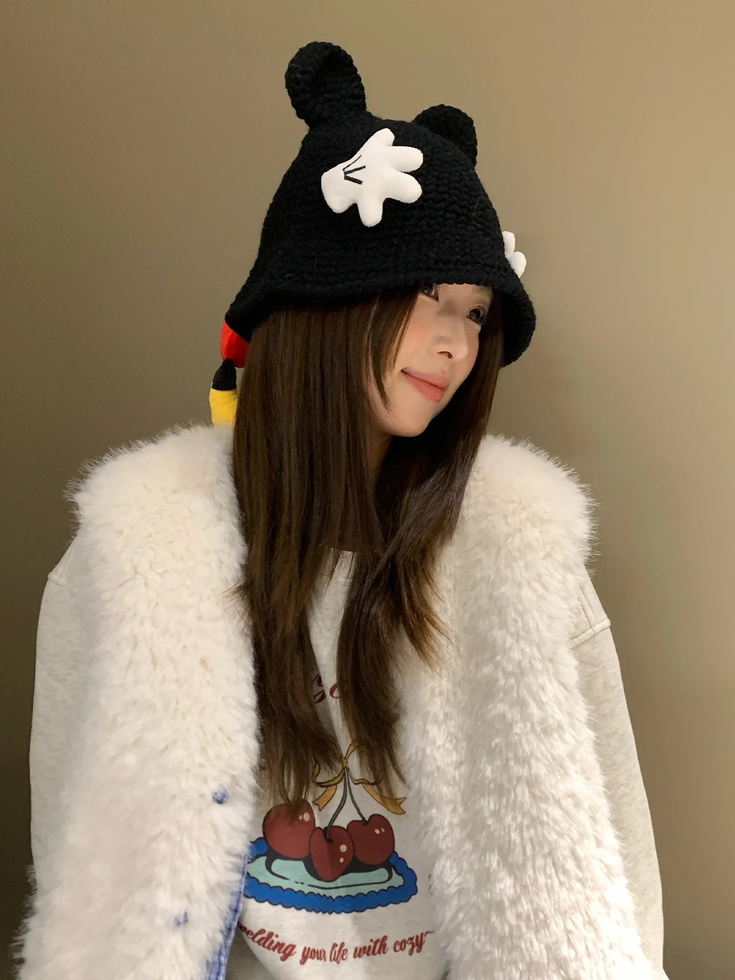 Cute Knitted Cartoon Fisherman Hat