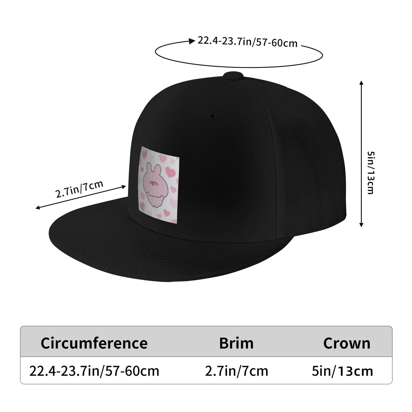 Asamimichaan Asamimi Cute Cartoon Casual Snapback Cap