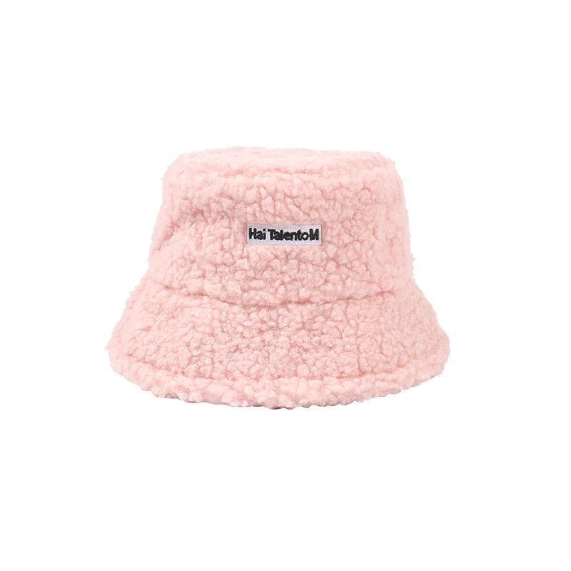 Korean Plush Winter Fisherman Bucket Hat
