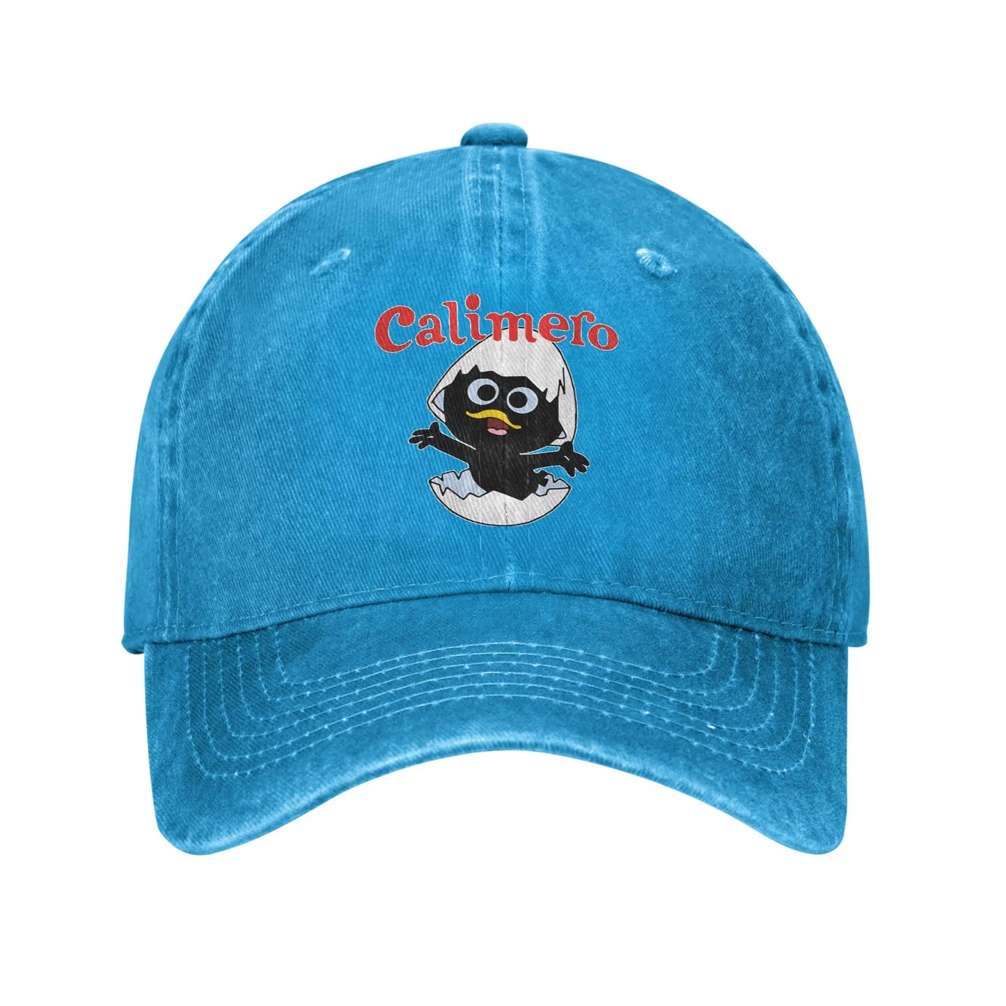 Calimero Washed Denim Spring Trucker Adjustable Baseball Cap