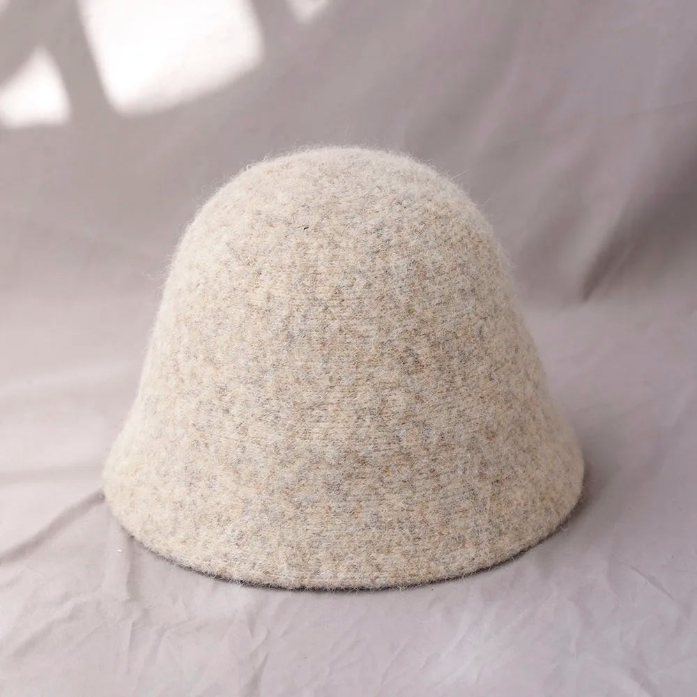 Vintage Wool Foldable Fisherman Bucket Hat