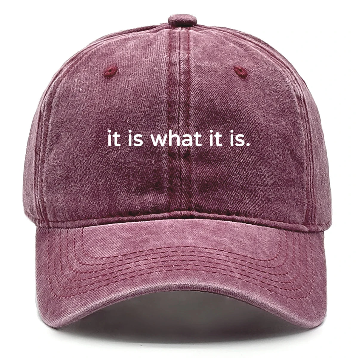 It Is What It Is Raw Brim Baseball Cap