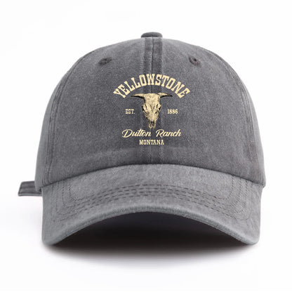 Yellowstone Washed Retro Dad Baseball Cap