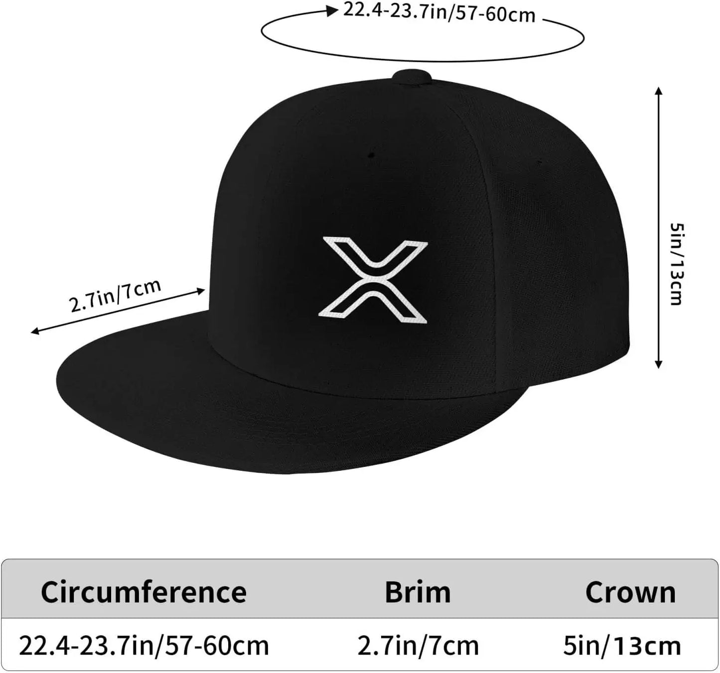 XRP Ripple Trendy Flat Brim Snapback Cap
