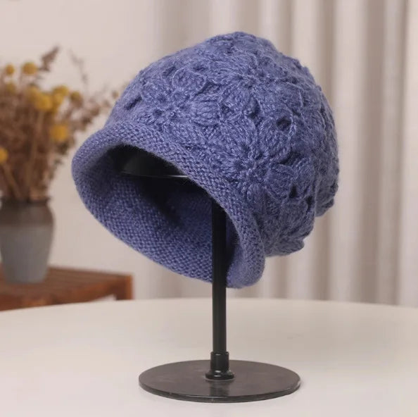 Handmade Double Layer Rolled Edge Knit Bucket Hat