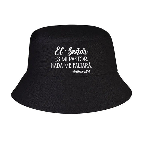 El Senor Es Mi Pastor Text Bucket Hat