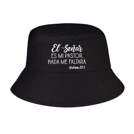 El Senor Es Mi Pastor Text Bucket Hat