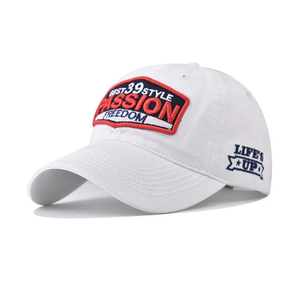 Unisex Cotton Washed Vintage Letter Baseball Cap